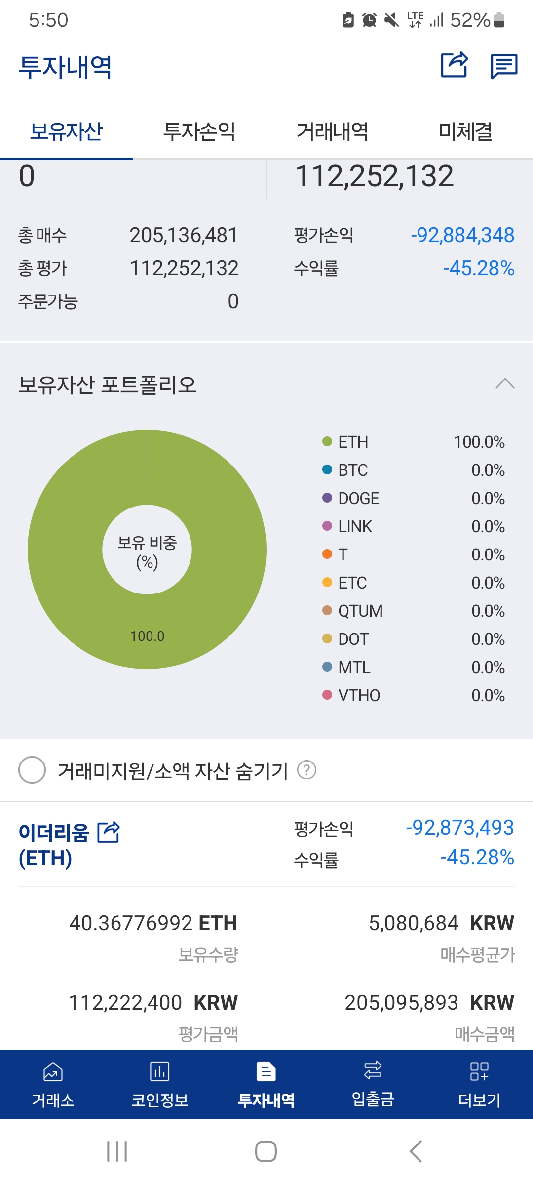 이더 몰빵한 투자자의 분노